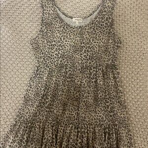 Leopard Print Sleeveless Dress